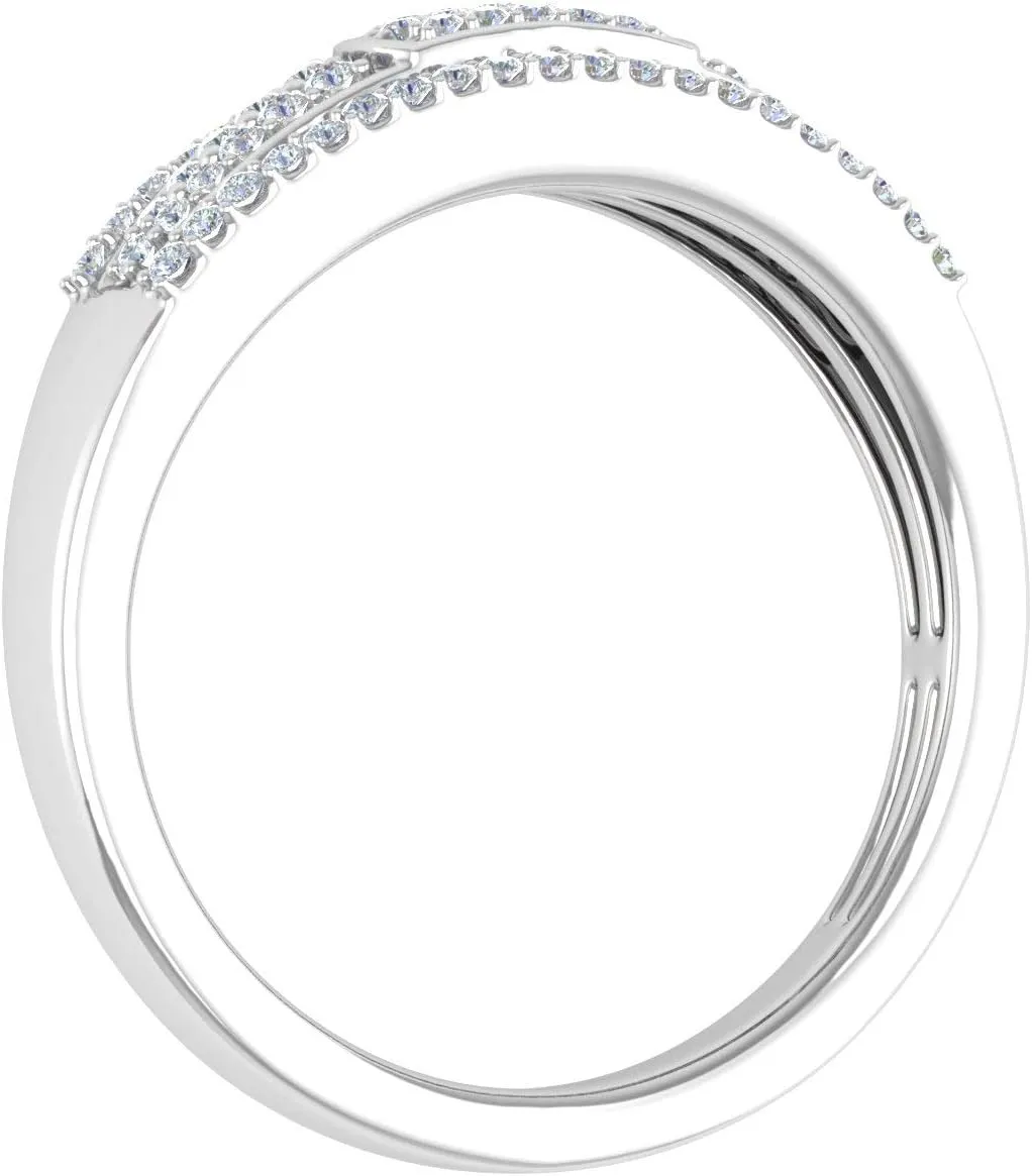 1/4 Carat Diamond Wedding Band Ring in 10K Gold