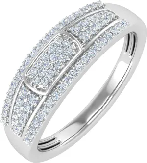 1/4 Carat Diamond Wedding Band Ring in 10K Gold