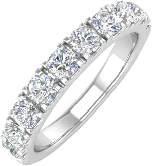 14K Gold Diamond Wedding Band Ring (0.85 Carat) (I1-I2 Clarity)