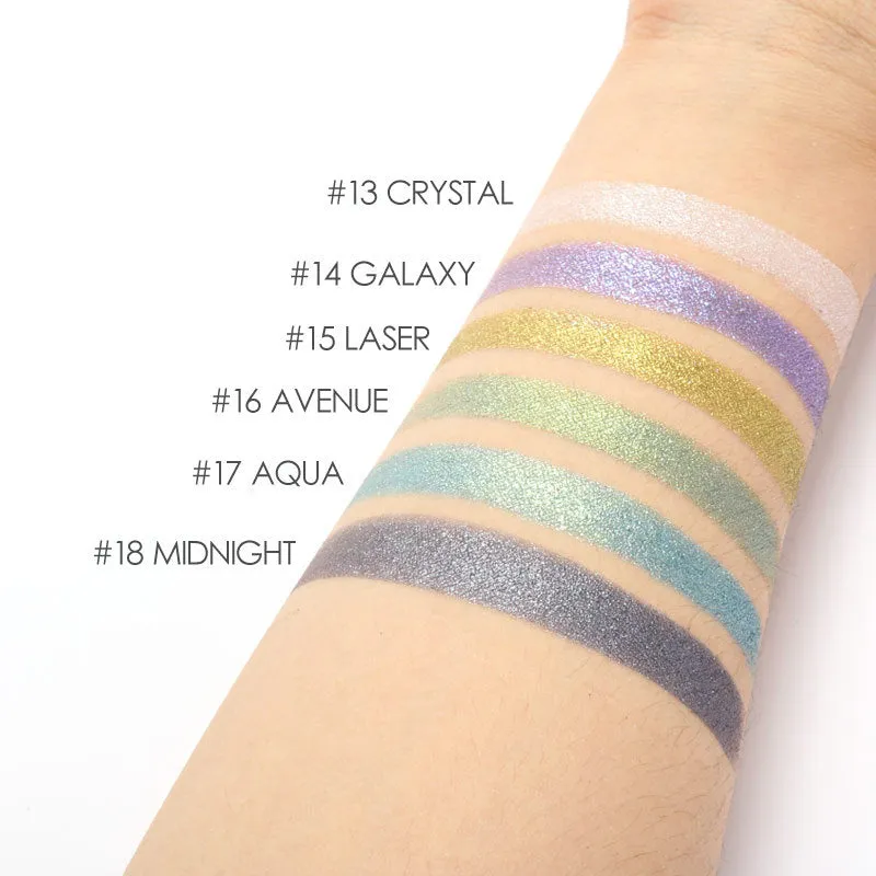 18 Colors Glitter Eyeshadow Powder Waterproof Loose Shimmer  Pigment