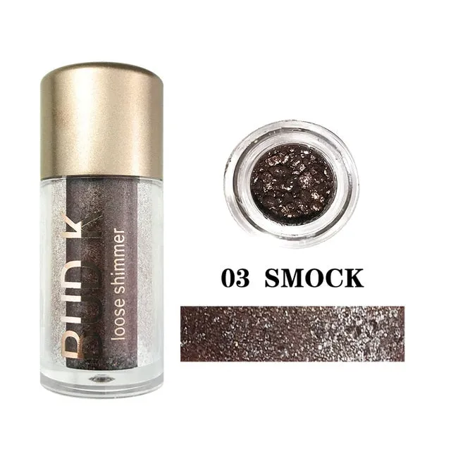 18 Colors Glitter Eyeshadow Powder Waterproof Loose Shimmer  Pigment