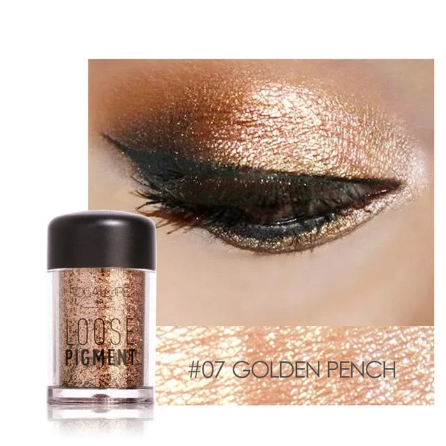 18 Colors Glitter Eyeshadow Powder Waterproof Loose Shimmer  Pigment