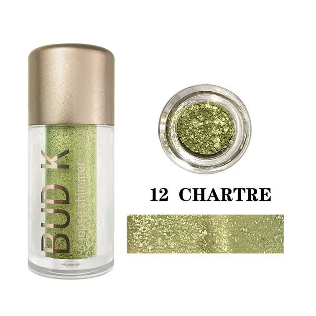 18 Colors Glitter Eyeshadow Powder Waterproof Loose Shimmer  Pigment