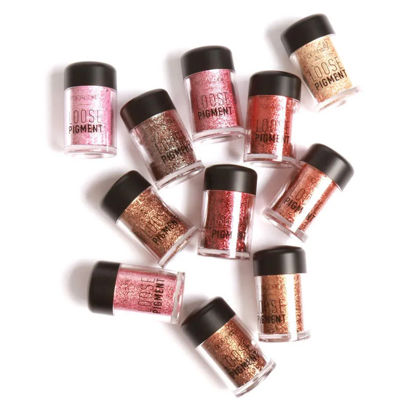 18 Colors Glitter Eyeshadow Powder Waterproof Loose Shimmer  Pigment