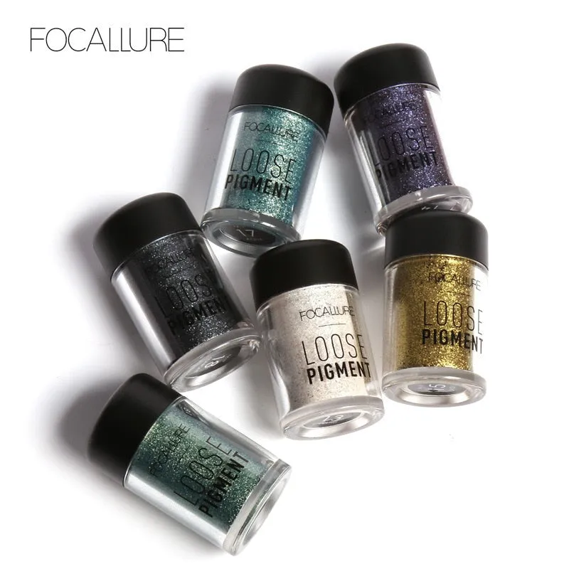 18 Colors Glitter Eyeshadow Powder Waterproof Loose Shimmer  Pigment