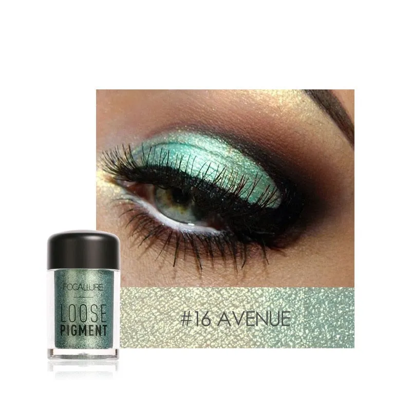 18 Colors Glitter Eyeshadow Powder Waterproof Loose Shimmer  Pigment