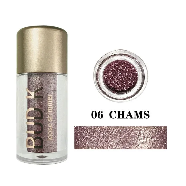 18 Colors Glitter Eyeshadow Powder Waterproof Loose Shimmer  Pigment