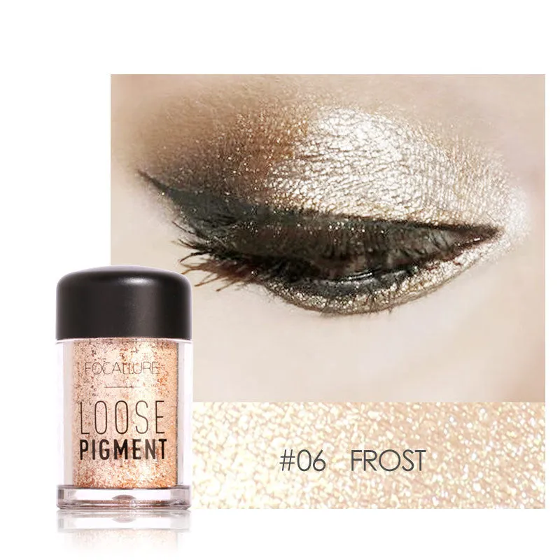 18 Colors Glitter Eyeshadow Powder Waterproof Loose Shimmer  Pigment