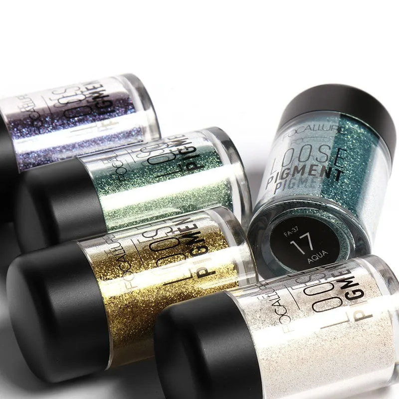 18 Colors Glitter Eyeshadow Powder Waterproof Loose Shimmer  Pigment