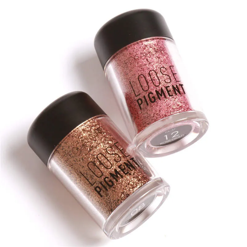 18 Colors Glitter Eyeshadow Powder Waterproof Loose Shimmer  Pigment