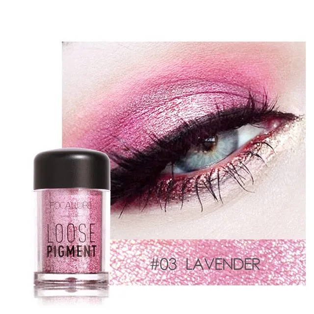 18 Colors Glitter Eyeshadow Powder Waterproof Loose Shimmer  Pigment