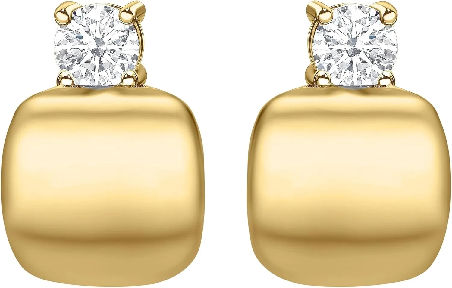 18K Yellow/White Gold Plated Silver Earring With 0.50 TCW Lab Grown Diamond (D-E Color,Round Brilliant Shape,VS Clarity) Earrings For Women, Gift For Her, Jewelry For Women Comes With Gift Box