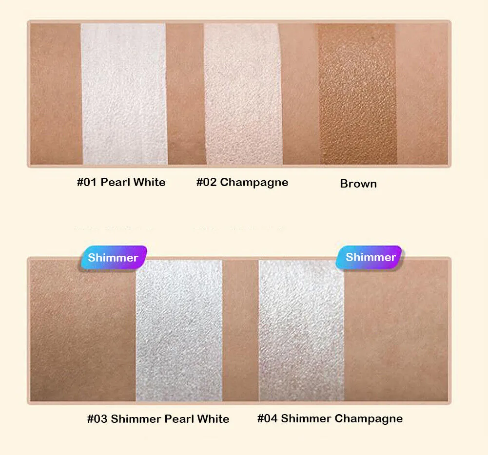 2 Pack Highlight Contour Duo Shadow Bronzer Makeup Cream Face Eye Chin Chic Pen