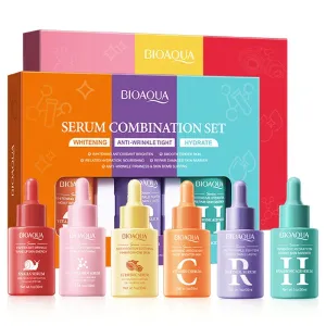 3 Piece Vitamin C Retinol Hyaluronic Acid Serum Set For Face Moisturizing