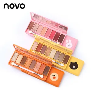8 Color Silky Slide Eyeshadow Palette With Brush