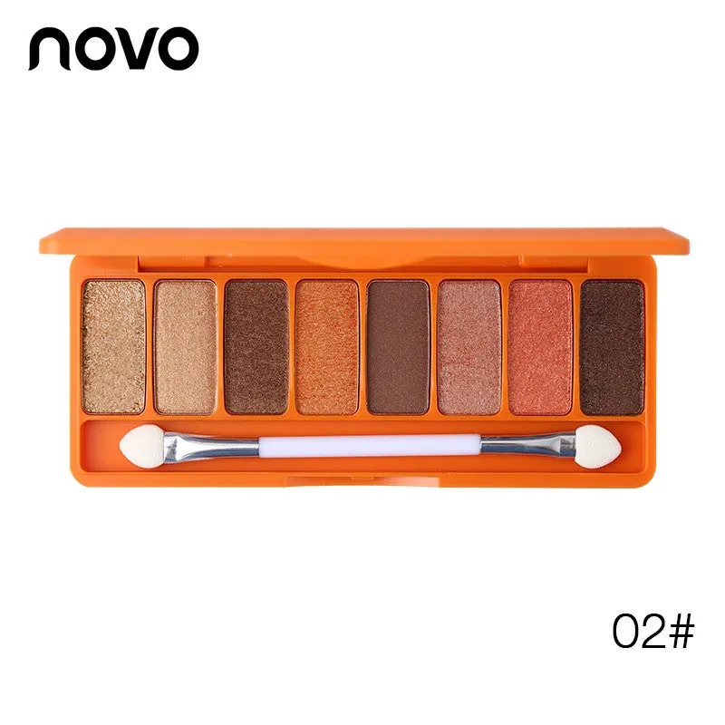 8 Color Silky Slide Eyeshadow Palette With Brush