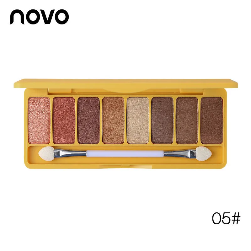 8 Color Silky Slide Eyeshadow Palette With Brush