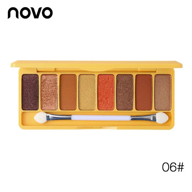 8 Color Silky Slide Eyeshadow Palette With Brush