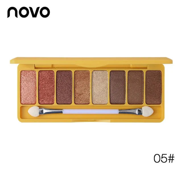 8 Color Silky Slide Eyeshadow Palette With Brush