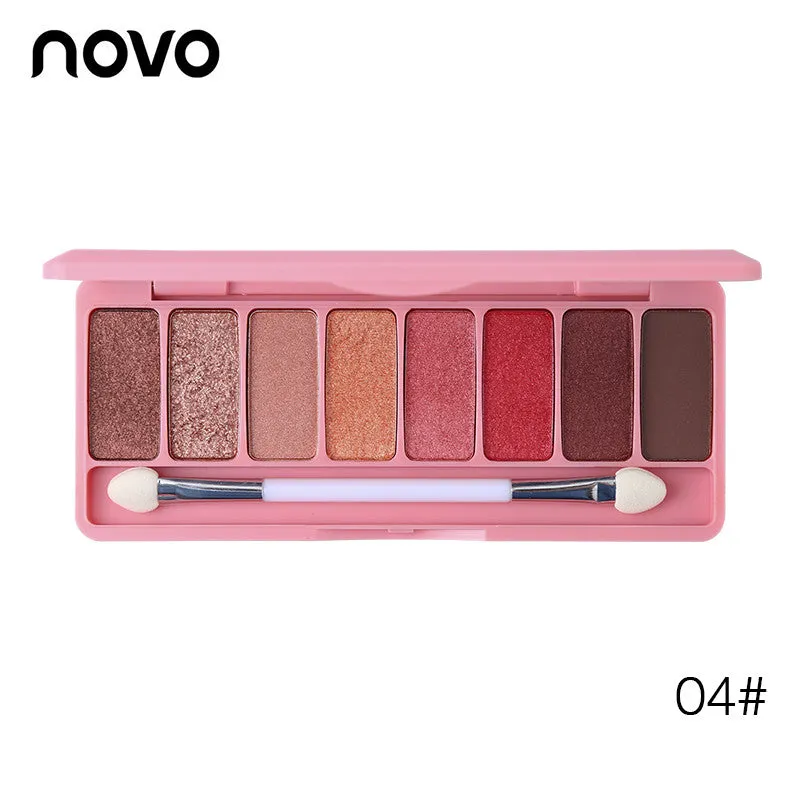 8 Color Silky Slide Eyeshadow Palette With Brush