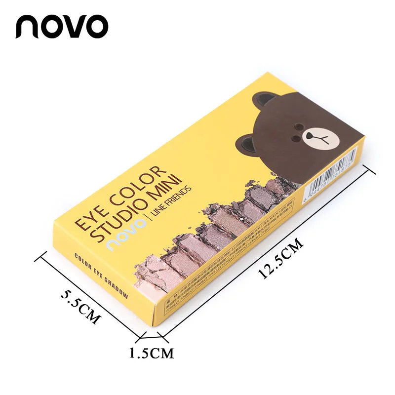 8 Color Silky Slide Eyeshadow Palette With Brush
