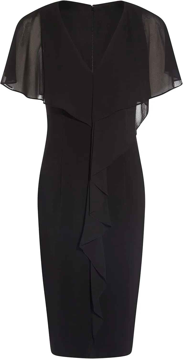 Adrianna Papell Women's Jersey and Chiffon Sheath