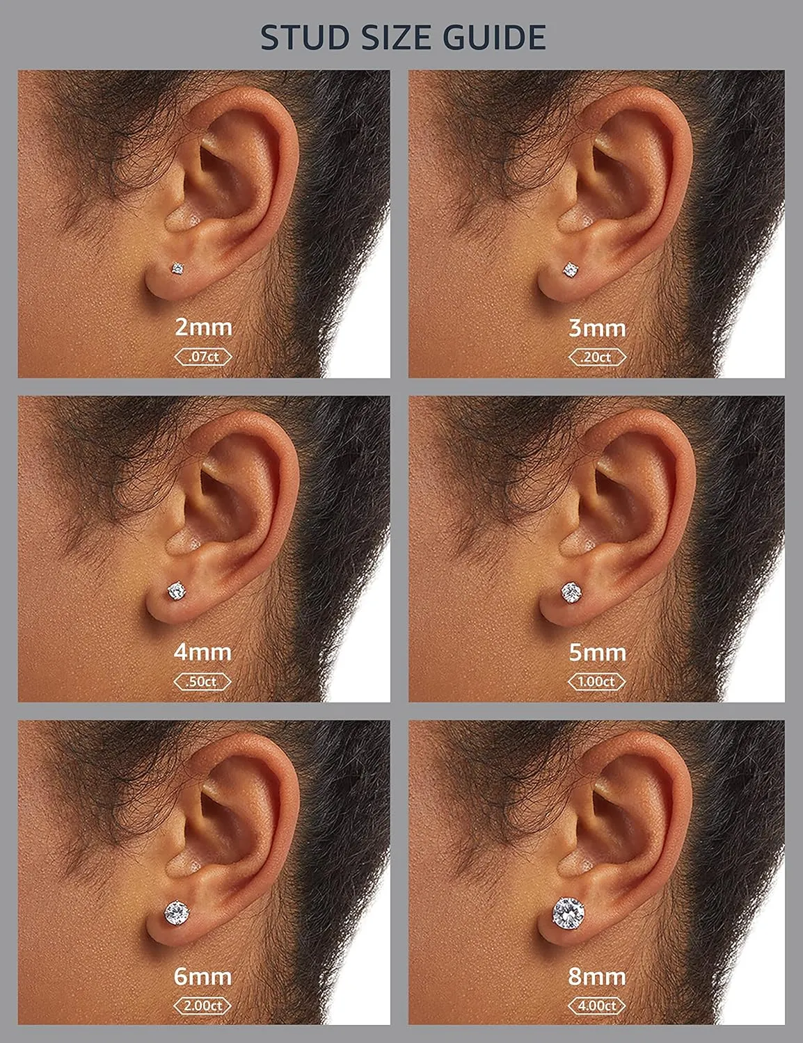 Amazon Essentials 10k Gold Made with Infinite Elements Imported Crystal Birthstone Stud Earrings (previously Amazon Collection)