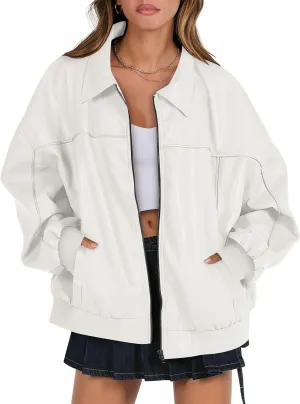 ANRABESS Womens Oversized Leather Jackets Faux Suede Fall Fashion Motorcycle Coats Winter Outfits Clothes 2025