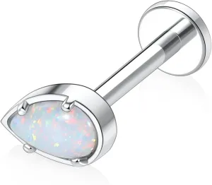 AROWRO G23 Titanium Labret Studs 16g Labret Jewelry Lip Piercing Jewelry Internally Threaded Monroe Jewelry Tragus Earrings 16g Helix Stud Cartilage Piercing
