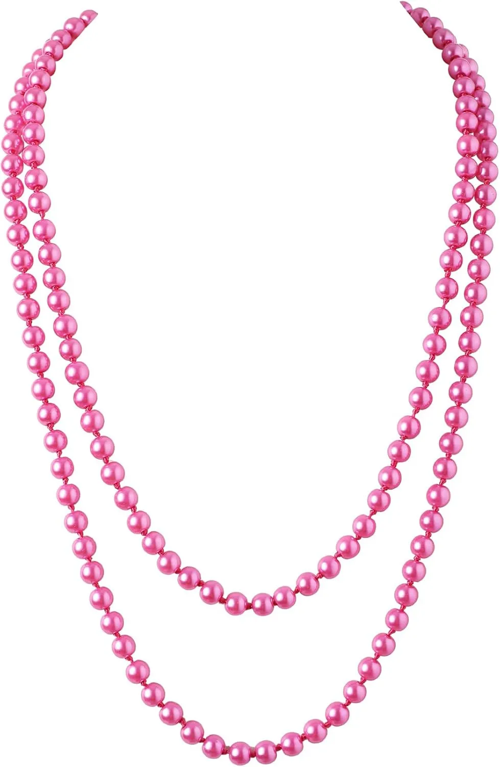 BABEYOND Long Pearl Necklace Faux Pearls Necklace Set Beaded Long Pearls Necklace 1920s Gatsby Costume Jewelry