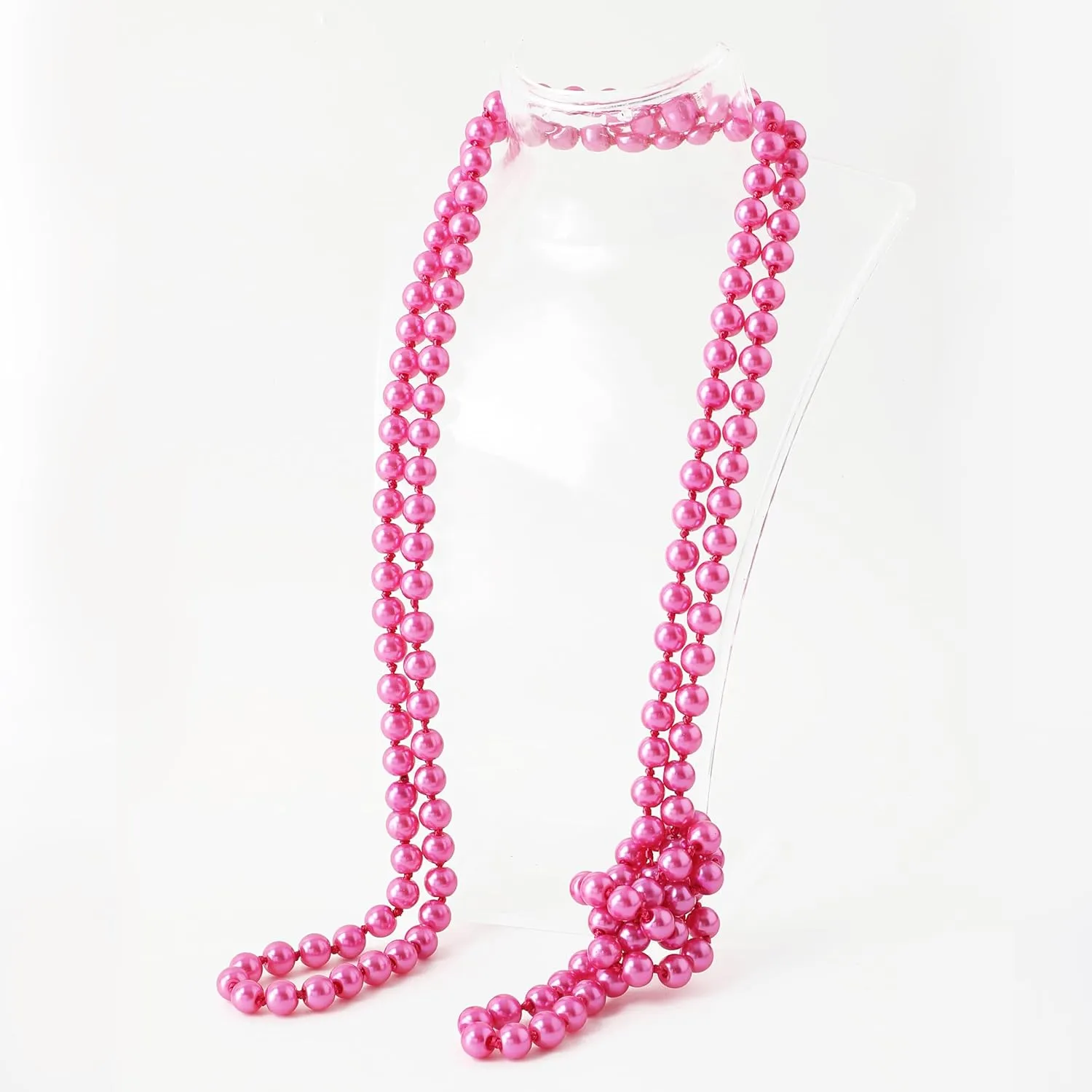 BABEYOND Long Pearl Necklace Faux Pearls Necklace Set Beaded Long Pearls Necklace 1920s Gatsby Costume Jewelry