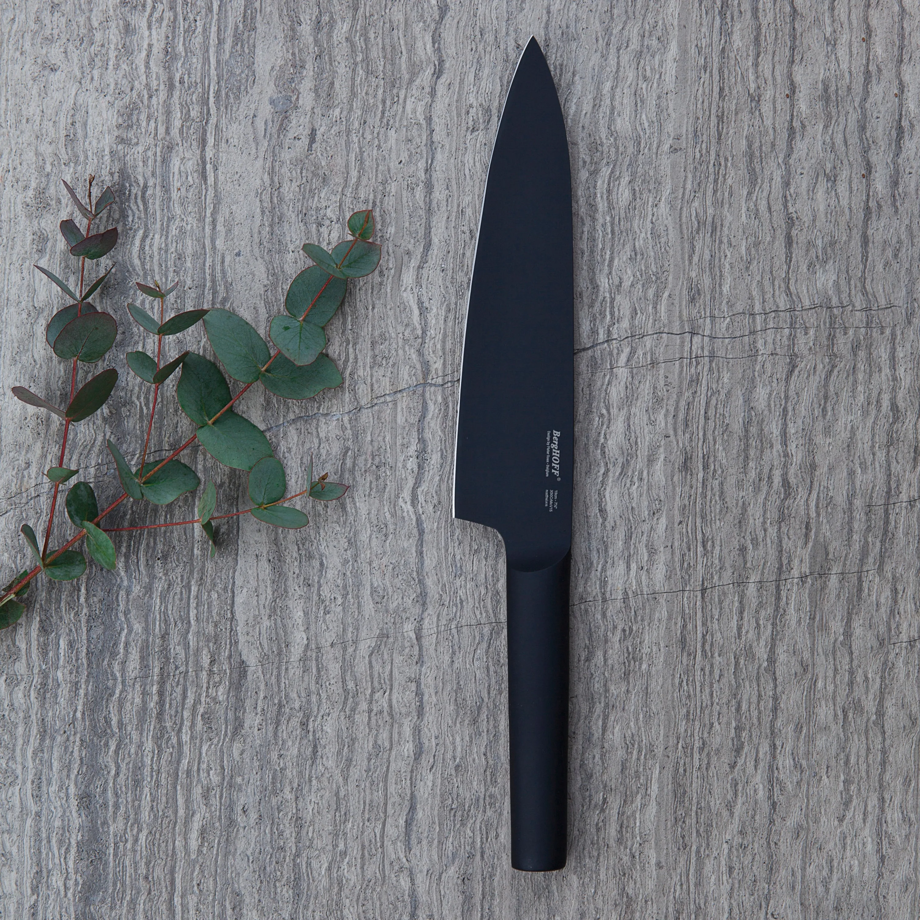 BergHOFF Ron Nonstick Chef's Knife 7.5", Black