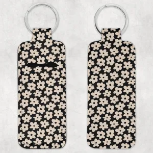 Black and White Floral Lip Balm Holder