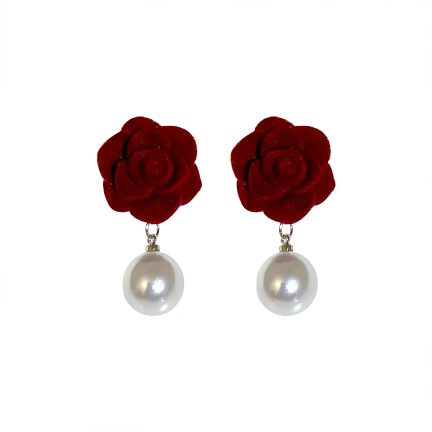 Boho Rose Earrings Rose Flower Dangle Stud Earrings for Women Statement Jewelry Gifts