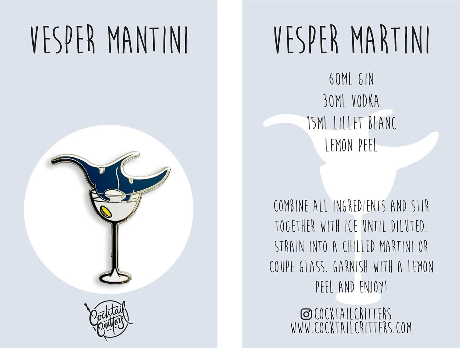 Cocktail Critters Hard Enamel Pins for Bartender Aprons, Jackets, Backpacks and Purses, Shirt and Suit Lapels, Kawaii Cute Badges Brooch Jewelry