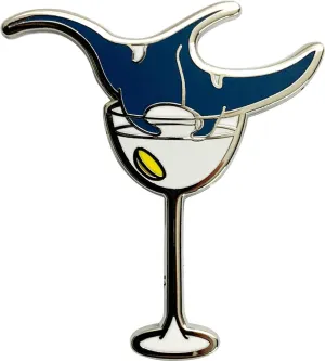 Cocktail Critters Hard Enamel Pins for Bartender Aprons, Jackets, Backpacks and Purses, Shirt and Suit Lapels, Kawaii Cute Badges Brooch Jewelry