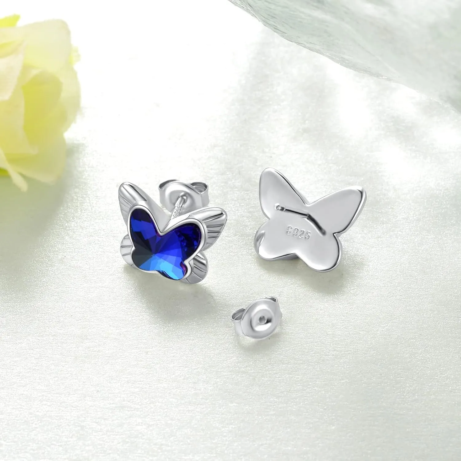 Elephant/Axolotl/Black Cat/Cow/Koala/Lion/Hedgehog/Mermaid/Panda/Fox/Butterfly Earrings for Women 925 Sterling Silver Animal Earrings Cute Animal Jewelry for Women