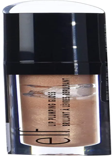 e.l.f. Lip Plumping Gloss, Hydrating, Nourishing, Invigorating, High-Shine, Plumps, Volumizes, Cools, Soothes, Champagne Glam, Shimmer 2.7Ml