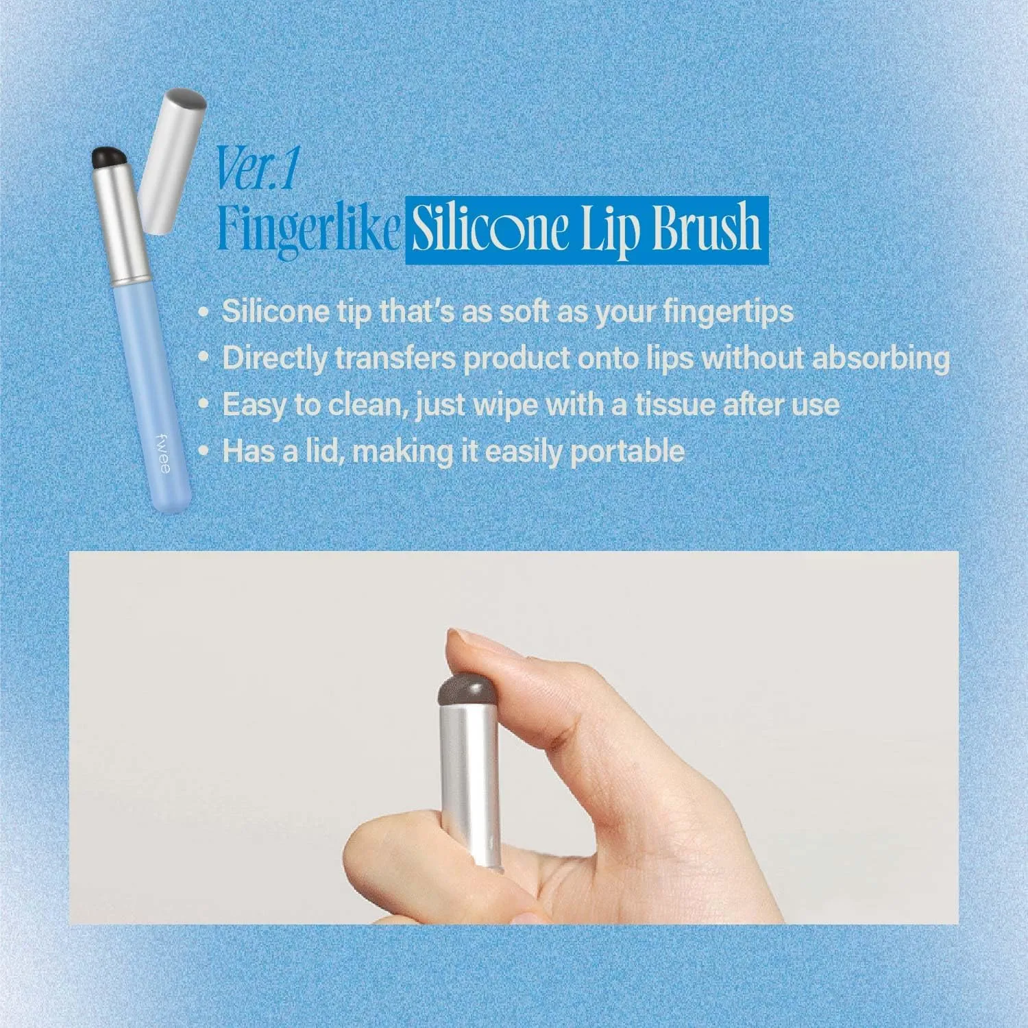Fingerlike Lip Brush
