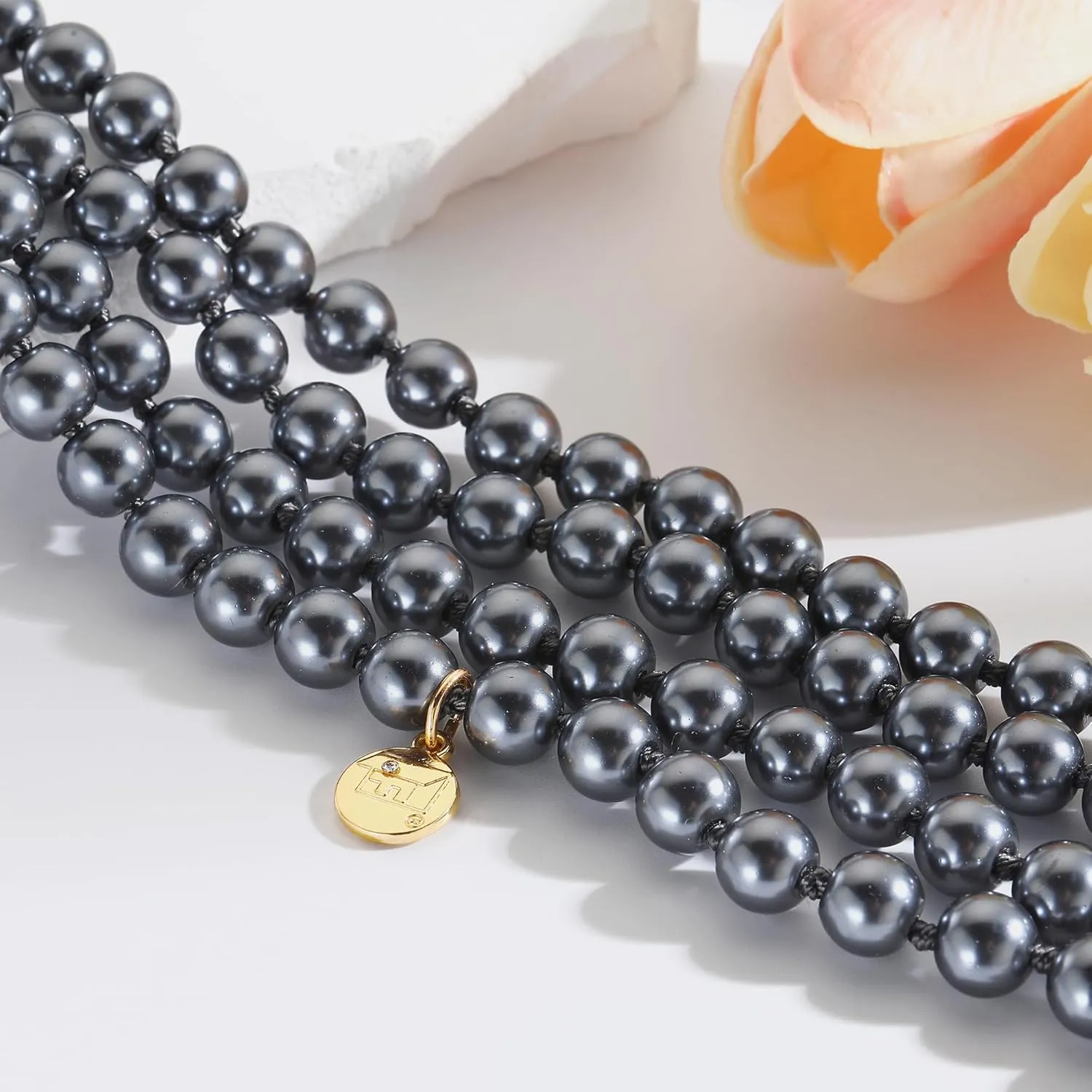 Firstmeet Pearl Long Necklace For Women Fashion Faux Pearl Vintage 60" Strand Wedding Jewelry for Women
