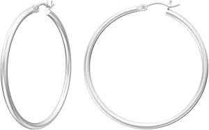 Gacimy Gold Hoop Earrings for Women 14K Real Gold Plated Hoops with 925 Sterling Silver Post