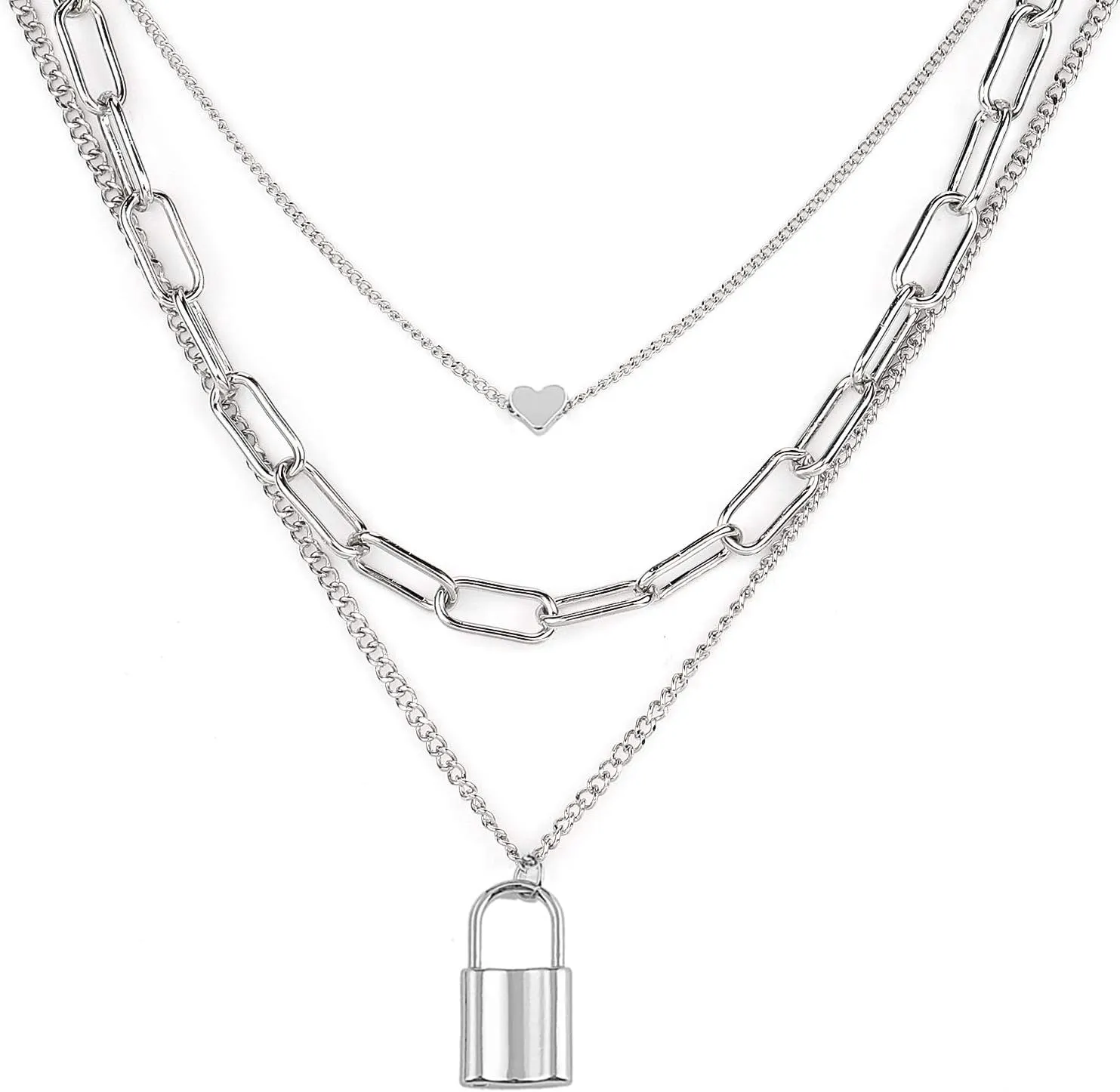 Gleamart Gold Chain Layered Necklace Coin Ball Layer Necklace for Women