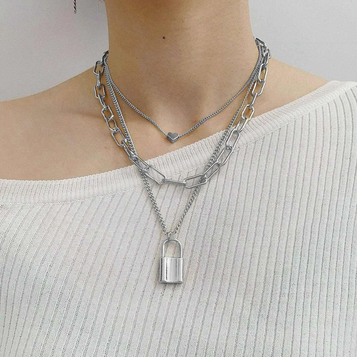Gleamart Gold Chain Layered Necklace Coin Ball Layer Necklace for Women