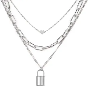 Gleamart Gold Chain Layered Necklace Coin Ball Layer Necklace for Women