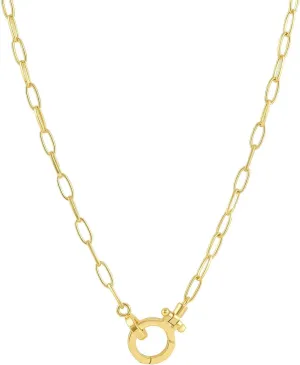 gorjana - Parker Mini Necklace 17 inches - 18k Gold Plated - Adjustable Hinge Closure - Ideal Gift Packaging - Everyday Stack, Layering with Other Jewelry - Long-Lasting