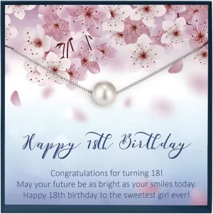 Grace of Pearl 18 Birthday Gift for Girls 18th Birthday Gift for 18 Year Old Girl Birthday Gift for Teenager Girl