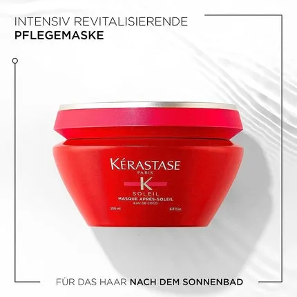 Hair mask with sun protection for all hair restoring and intensively nourishing, Apres-Soleil mask 200ml, Kerastase
