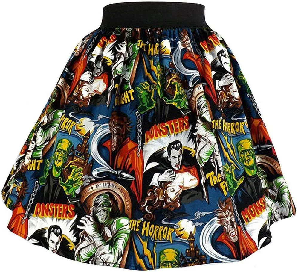 Hemet Women's Perfectly Pleated Monsters Skirt