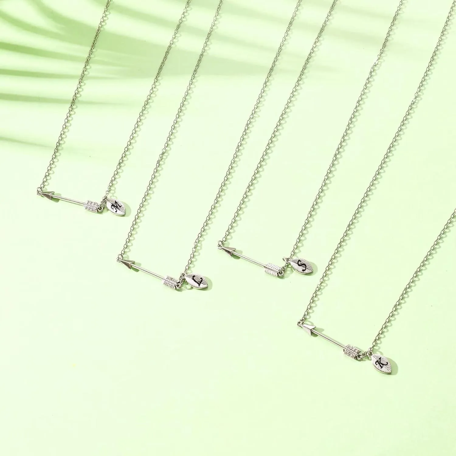 IEFLIFE Graduation Gifts for Her 2025, 14K White Gold/Rose Gold Plated Graduation Arrow Initial Necklace Senior College Graduation Gifts for Her Women Friends Daughter Sister