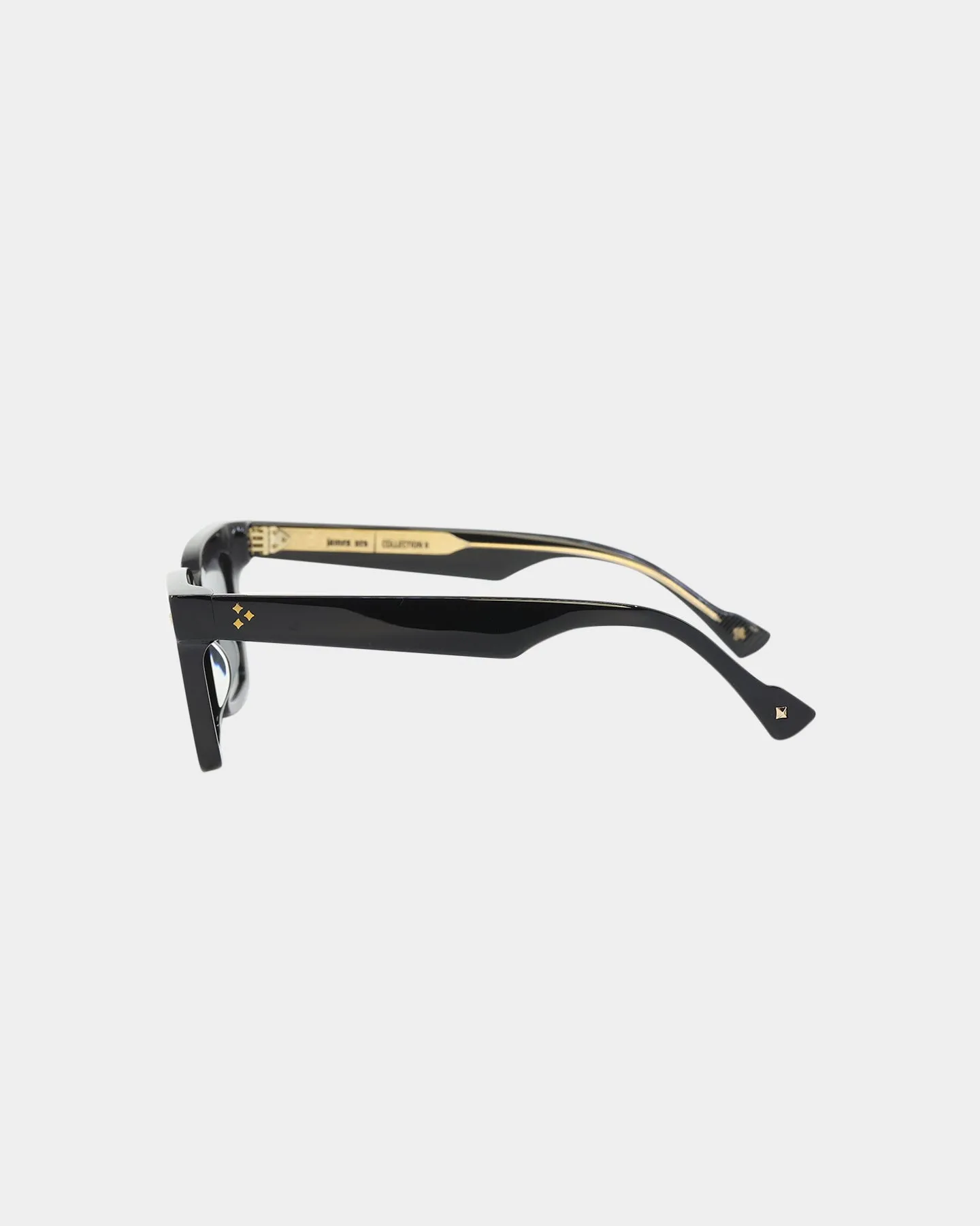 James Oro Black Ace Sunglasses Black